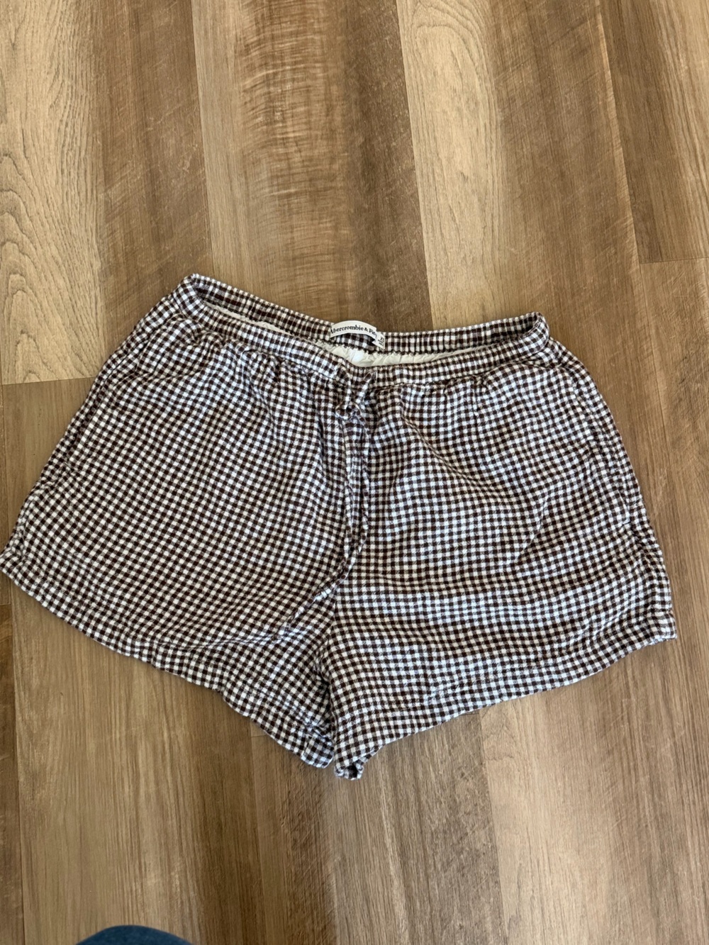 A&F Brown Gingham Women’s Shorts